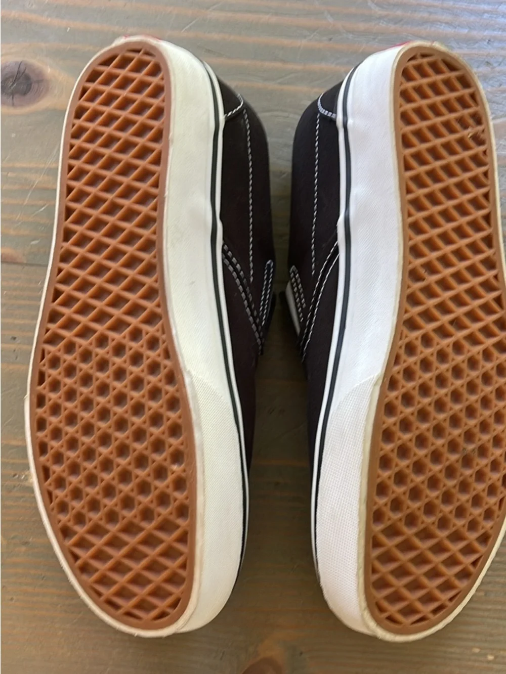 Vans Black Slip-On Canvas Athletic Shoes